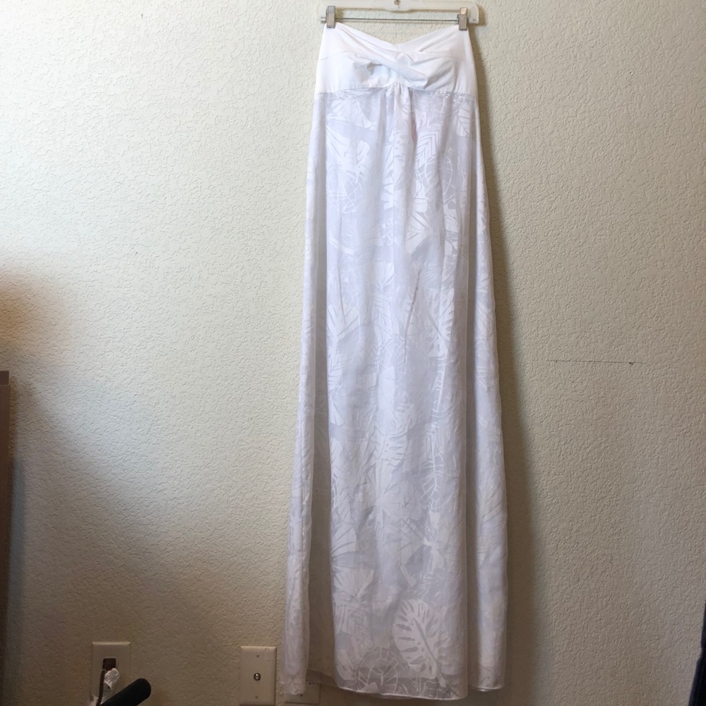 NWT Lilly Pulitzer White Strapless Maxi Dress